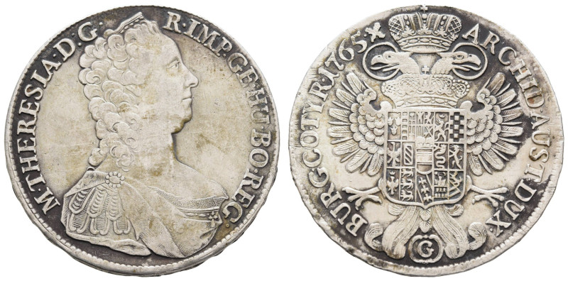 bis 1799 Habsburg
Maria Theresia, 1740-1780 Taler 1765 Günzburg Münzmeister Tob...