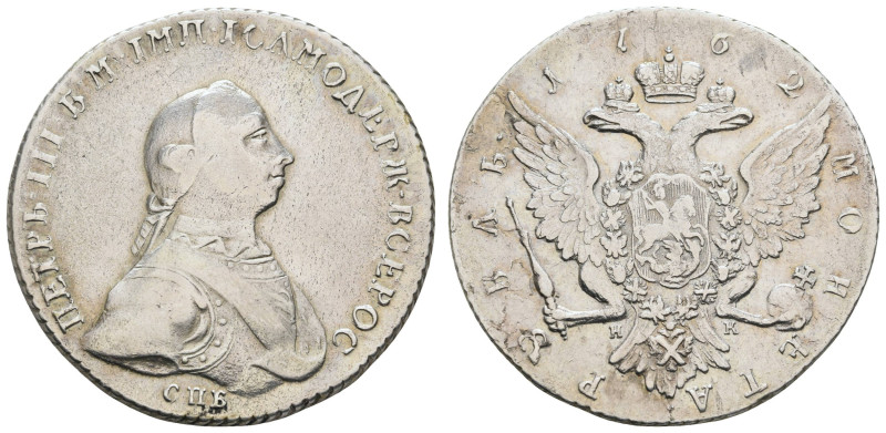 bis 1799 Russland
Peter III. 1762 Rubel 1762 St. Petersburg Av.: drapierte Büst...