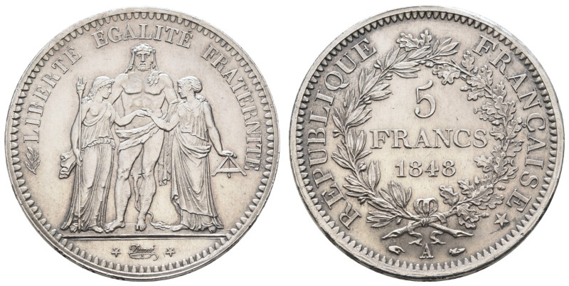 ab 1800 Frankreich
2. Republik 1848-1852 5 FF 1848 Paris Dav. 92 Gadoury 683 25...