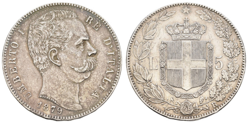 ab 1800 Italien
Umberto I., 1878-1900 5 Lire 1879 Pagani 590 24.92 g. vz