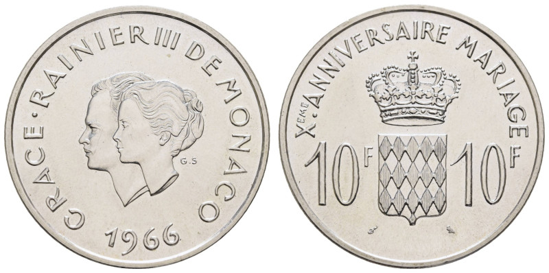 ab 1800 Monaco
Rainier III., 1949-2005 10 Francs 1966 Monnaie de Paris 10ieme A...