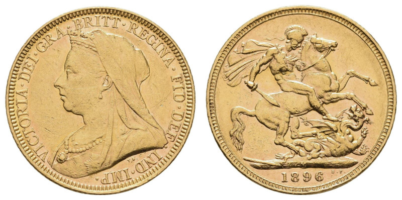 Australien
Victoria, 1837-1901 Sovereign 1896 Melbourne Jubilee bust K.M. 785 S...