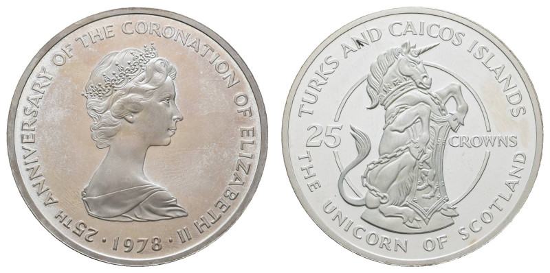 Turks- und Caicos-Inseln
Britisches Überseegebiet 25 Crowns (7) 1978 25th Anniv...