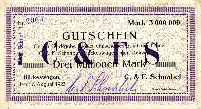 Deutschland Städtisches Notgeld
 Gummersbach, 15 verschiedene (mit Varianten) S...