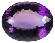 Mineralien
 Amethyst im Ovalschliff zu ca. 245ct, Lupenrein von intensiver Farbe