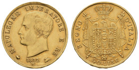 Italien, Königreich, Napoléon I., 1804-1815, 40 Lire, 1812, Mailand, Av.: NAPOLEON IMPERATORE E RE / 1812 / M, bloßes Haupt nach links, Rv.: REGNO - D...
