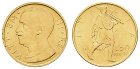 Italien, Victor Emanuel III. 1900-1946, 50 Lire, 1931 - IX, Rom K.M. 71 Gig. 20 Mont. 37 Fried. 34 Pagani 657 Schl. 112 ex BW Bank 4.38 g. vz-st