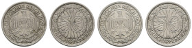 Weimarer Republik
 vorzüglich erhaltendes Lot aus über 25 Münzen, überwiegend 50 Pfennig Münzen der Weimarer Republik von 1920 bis 1941, darunter 50 ...