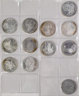 Bundesrepublik (DM)
 Lot Silbergedenkmünzen 5 DM 1968- 1979 (127 Stück) und 10 DM 1987-1991 ( 220 Stück), stellenweise überkomplett in 3 sauberen Sam...