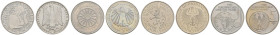 Bundesrepublik (DM)
 die offiziellen Gedenkmünzen der Bundesrepublik Deutschland, über 100 Münzen, darunter 5 und 10 Mark Stücke sowie 10 Euro Münzen...
