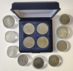 Bundesrepublik (DM)
 schönes Lot aus 13 Münzen, darunter 5 DM von 1951 in verschiedenen Erhaltungszuständen (J. 387), 10 DM von 1988 zum 100. Todesta...