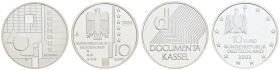 Bundesrepublik (Euro)
 Lot 10 € Gedenkmünzen. Alle PP. In sauberer Holzschatulle. 15 Stücke. Besichtigung empfohlen.