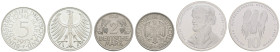 Allgemein
 Restlot BRD 1949 - 2001. Alle Nominale und Erhaltungen. Stellenw. Dubletten (z.B. 2 DM 1951 vz-st). Insges. über 340 Münzen, viel Silber. ...