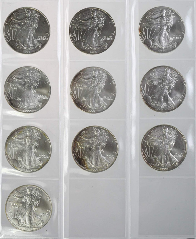 USA
Republik 26x 1 Silvereagle bullion coin zu je1 oz 1986 - 2006. Mit schöner ...