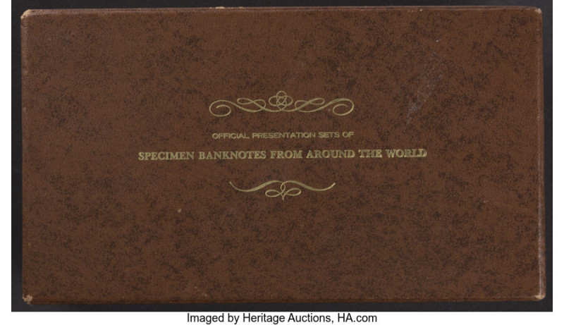 Specimen Banknotes From Around the World Box with Notes Representing 15 Countrie...