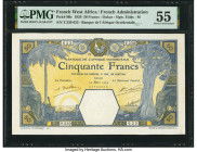 French West Africa Banque de l'Afrique Occidentale 50 Francs 14.3.1929 Pick 9Bc PMG About Uncirculated 55. 

HID09801242017

© 2022 Heritage Auctions ...