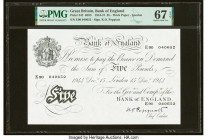 Great Britain Bank of England 5 Pounds 15.12.1944 Pick 342 PMG Superb Gem Unc 67 EPQ. 

HID09801242017

© 2022 Heritage Auctions | All Rights Reserved...