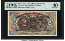 Haiti Banque Nationale de la Republique d'Haiti 2 Gourdes 2.5.1919 (ND 1920-24) Pick 151a PMG Extremely Fine 40. 

HID09801242017

© 2022 Heritage Auc...