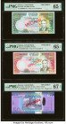 Samoa Group Lot of 6 Specimen PMG Superb Gem Unc 67 EPQ; Gem Uncirculated 66 EPQ (2); Gem Uncirculated 65 EPQ (2); Choice Uncirculated 64 EPQ. 

HID09...