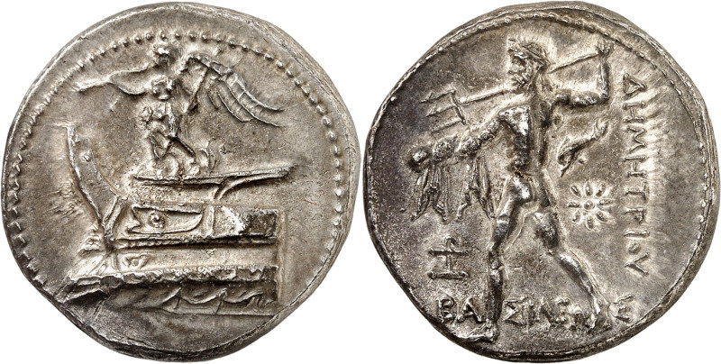 LE MONDE GREC
Royaume de Macédoine
Démétrios Poliorcète, 306–284 av. J.-C. Tét...