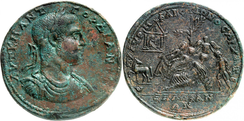EMPIRE ROMAIN 
Gordien III, 225-244. Médaillon vers 238-244, Daldis. Buste laur...