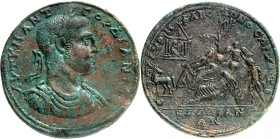 EMPIRE ROMAIN 
Gordien III, 225-244. Médaillon vers 238-244, Daldis. Buste lauré, drapé et cuirassé de Gordien III à droite / Persée, avançant à gauc...