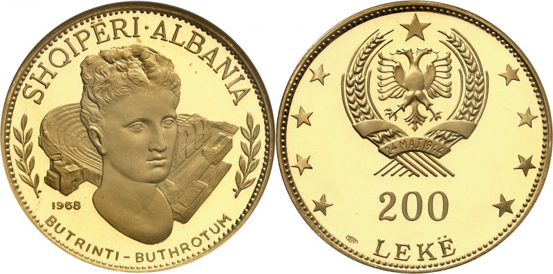ALBANIE
Epoque contemporaine
République Socialiste, 1946-1990. 200 leke 1968. ...
