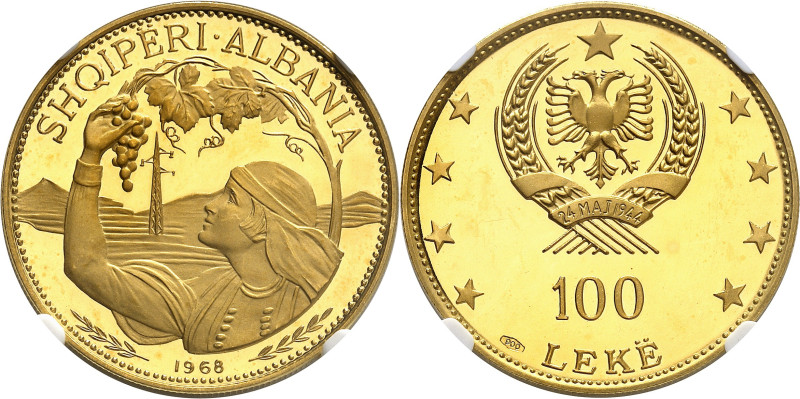 ALBANIE
Epoque contemporaine
République Socialiste, 1946-1990. 100 leke 1968. ...