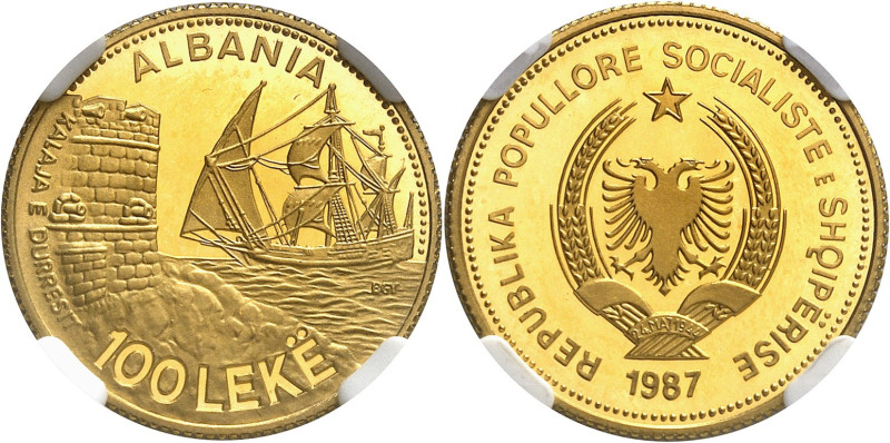 ALBANIE
Epoque contemporaine
République Socialiste, 1946-1990. 100 leke 1987. ...