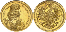 AUTRICHE / SAINT-EMPIRE
Sigismond-François d'Autriche, 1662-1665. Médaille au poids de 20 Ducats non datée (vers 1663), Hall. Buste drapé de Sigismon...