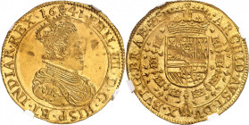 BELGIQUE
Brabant
Philippe IV, 1621-1665. Double Souverain 1641, Bruxelles. Buste couronné, drapé et cuirassé du roi à droite / Ecu couronné et entou...