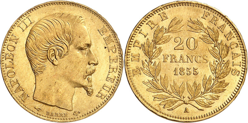 FRANCE
Epoque contemporaine
Second Empire, 1852-1870. 20 Francs 1855 A, Paris....