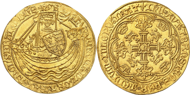 GRANDE BRETAGNE
Moyen-âge
Henri VI, premier règne, 1422-1461. Noble non daté, ...
