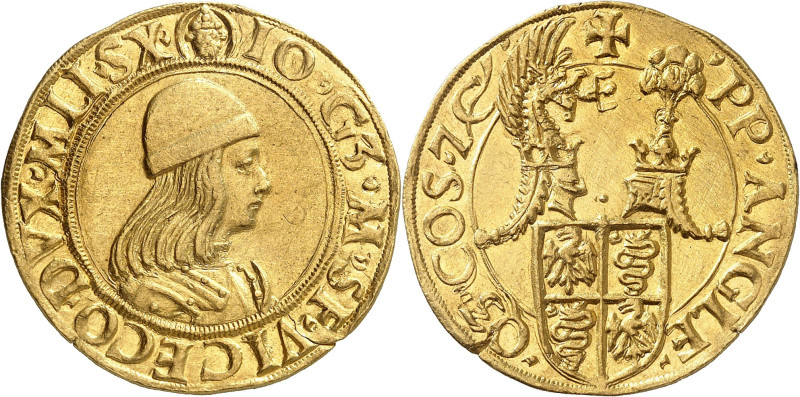 ITALIE
Milan
Giovanni Galeazzo Maria Sforza, 1476-1494. Double Ducat "piumazzo...