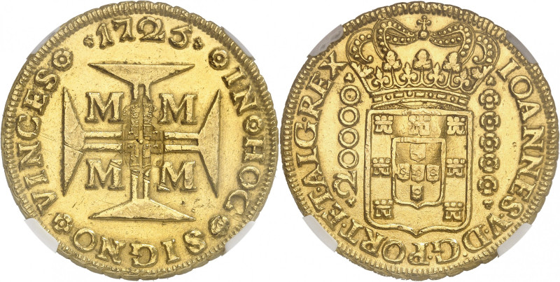 PORTUGAL
Marie II, 1834-1853. 30'000 Reis ou 4 Cruzados (1847). MONNAYAGE CONTR...