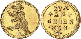 SUISSE
Saint-Gall
1/6 Ducat au type du Pfennig non daté (seconde moitié du XVIIIème siècle). Ours debout à gauche. Lettre G gothique au-dessous / In...