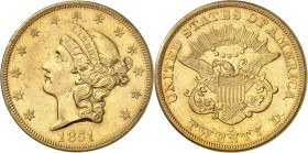 USA
20 Dollars 1851 O, New Orleans. 33,37g. Fr. 171.

Très beau.