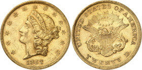 USA
20 Dollars 1852. 33,40g. Fr. 169.

Très bel exemplaire.