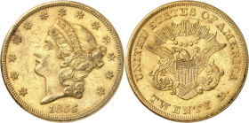 USA
20 Dollars 1855. 33,38g. Fr. 169.

Très beau.