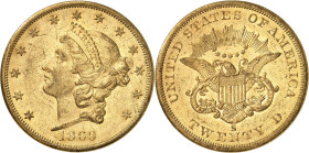 USA
20 Dollars 1860 S, San Francisco. 33,41g. Fr. 172.

Très beau.