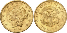 USA
20 Dollars 1861. 33,42g. Fr. 169.

Très bel exemplaire.
