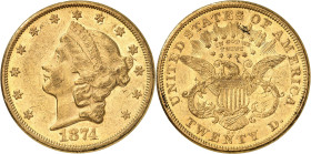 USA
20 Dollars 1874 CC, Carson City. 33,43g. Fr. 179.

Très beau.