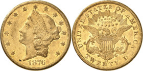 USA
20 Dollars 1876 CC, Carson City. 33,41g. Fr. 179.

Très beau.