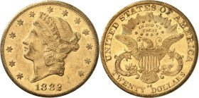 USA
20 Dollars 1882 CC, Carson City. 33,41g. Fr. 179.

Très beau.