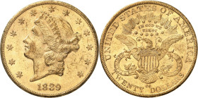 USA
20 Dollars 1889 CC, Carson City. 33,41g. Fr. 179.

Très beau.
