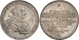 ALLEMAGNE
Schwarzbourg-Rudolstadt
Louis Gonthier II, 1767-1790. Taler 1780, Saalfeld. Buste drapé et cuirassé à droite / Inscription sur sept lignes...