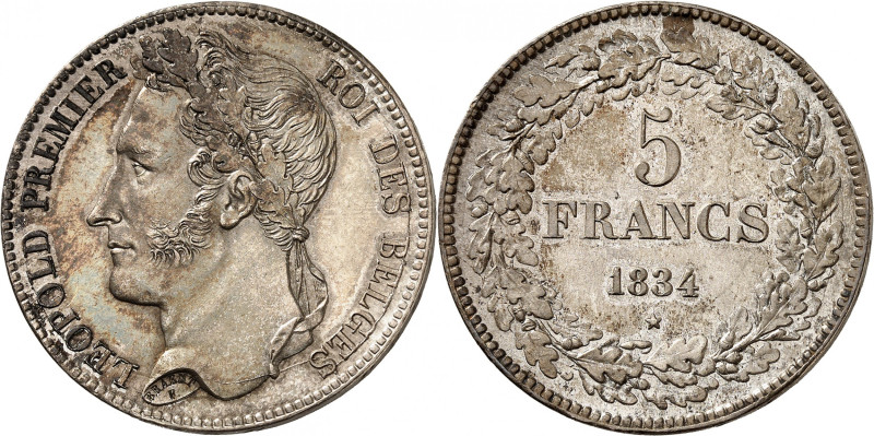 BELGIQUE
Royaume de Belgique
Léopold I, 1831-1865. Frappe monnaie. 5 Francs 18...