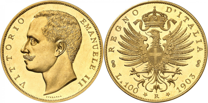 ITALIE
Royaume d'Italie
Victor-Emmanuel III, 1900-1946. 100 Lire 1903 R, Rome....