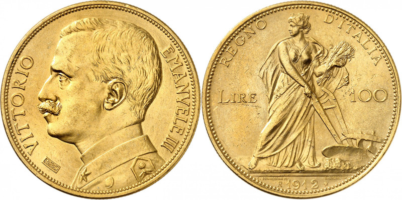 ITALIE
Royaume d'Italie
Victor-Emmanuel III, 1900-1946. 100 Lire 1912, Rome. B...