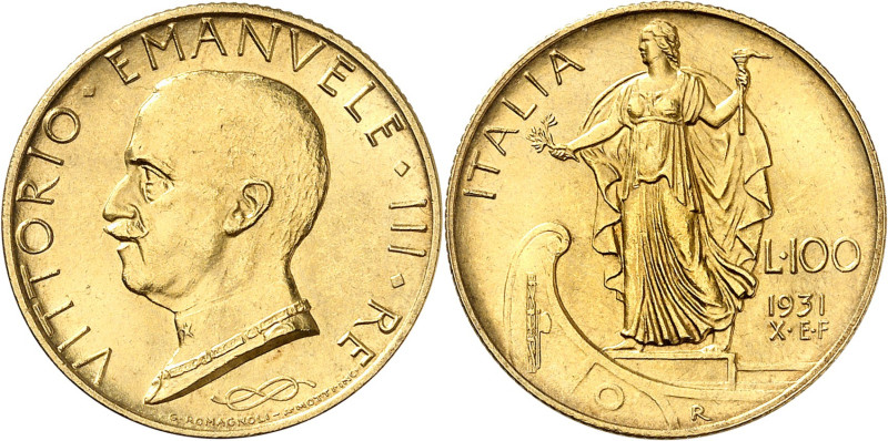 ITALIE
Royaume d'Italie
Victor-Emmanuel III, 1900-1946. 100 Lire 1931/X R, Rom...